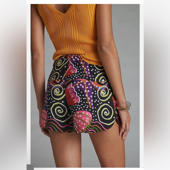 RARE NWT FARM Rio Under the sea front knot shorts - Picture 5 of 14